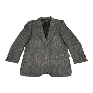 Gray Herringbone Sport Coat Blazer - Classic Men's Tailored Jacket